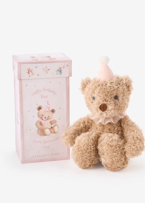 BIRTHDAY BEAR PLUSH TOY w gift box 2 colors
