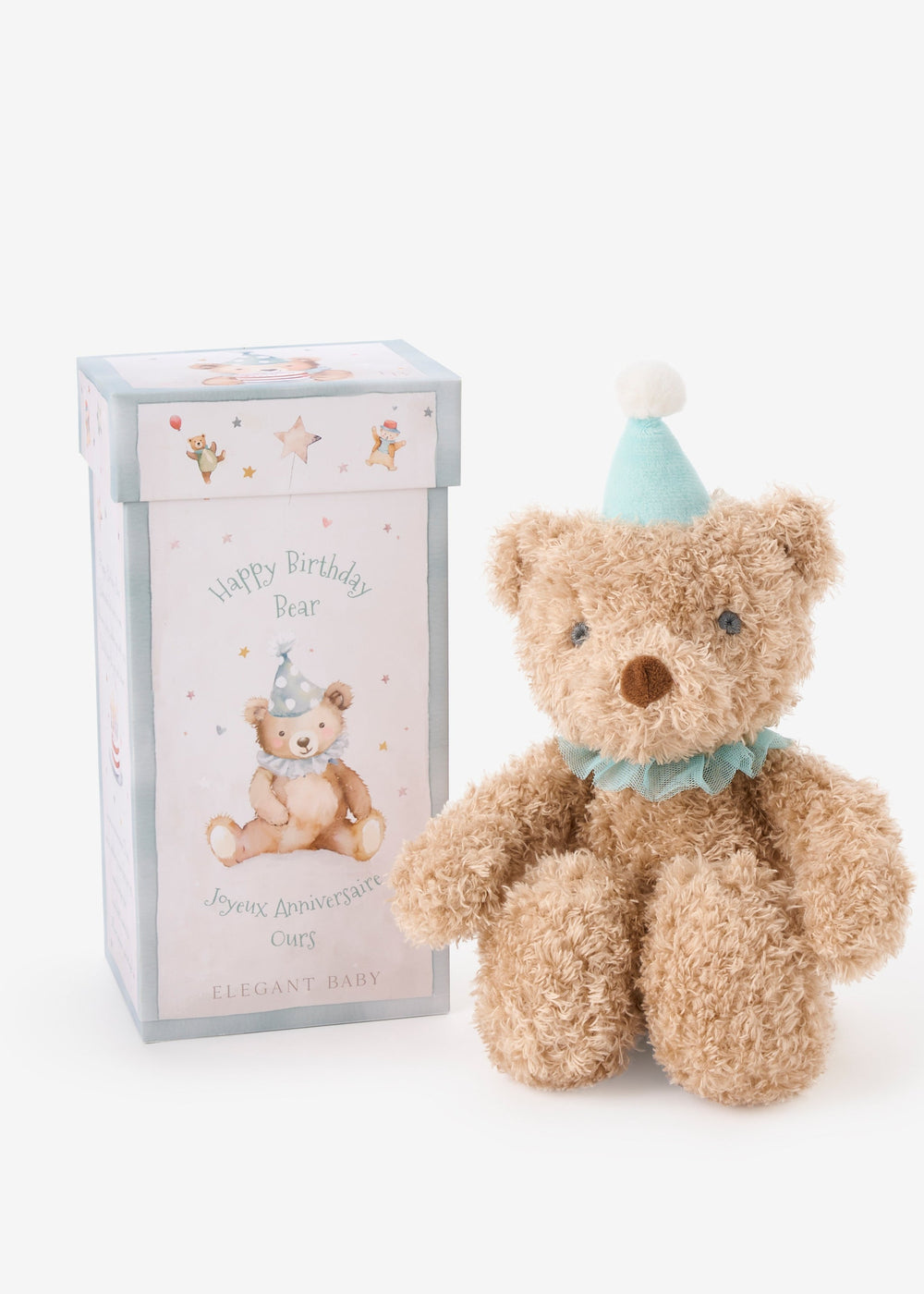 BIRTHDAY BEAR PLUSH TOY w gift box 2 colors