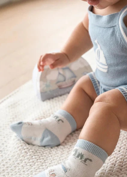WORLD EXPLORER NON-SLIP BABY SOCKS 6 PK