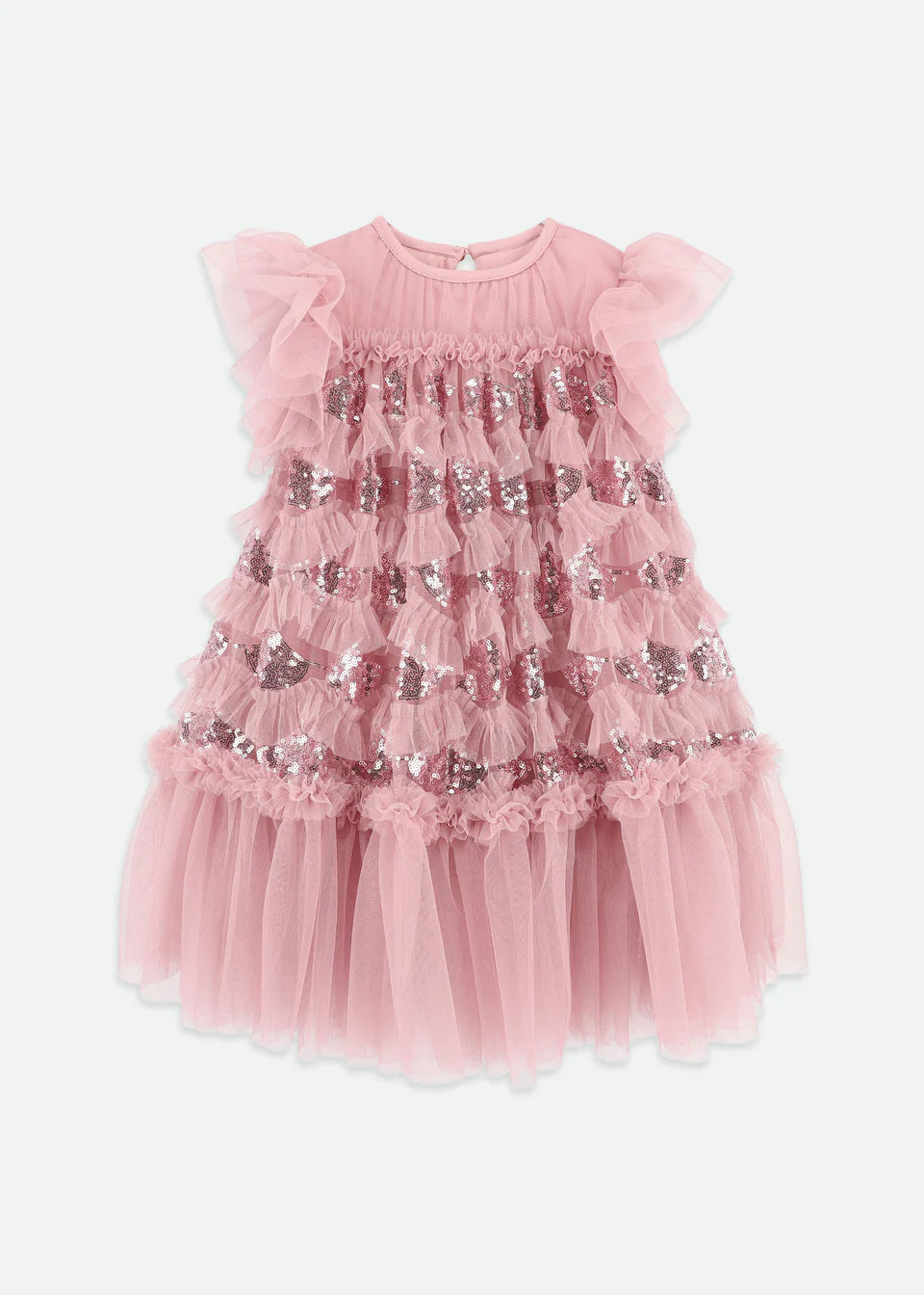 Angels Face Etta Sequin Tulle Dress Lilac Rose