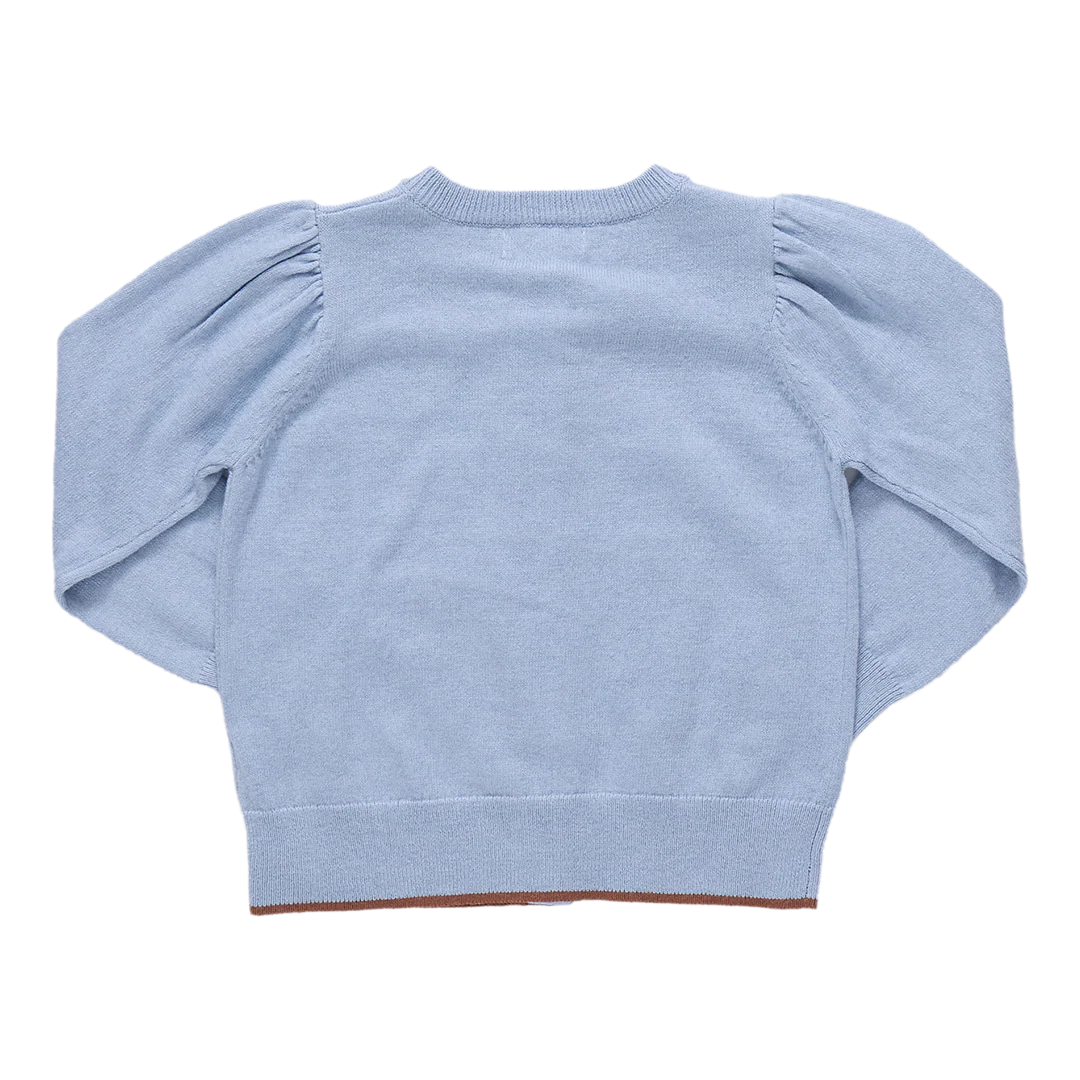 Pink Chicken Constance Sweater -  Light Blue Apple