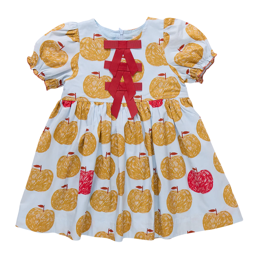 Pink Chicken Girls Hermione Dress Gold Apples