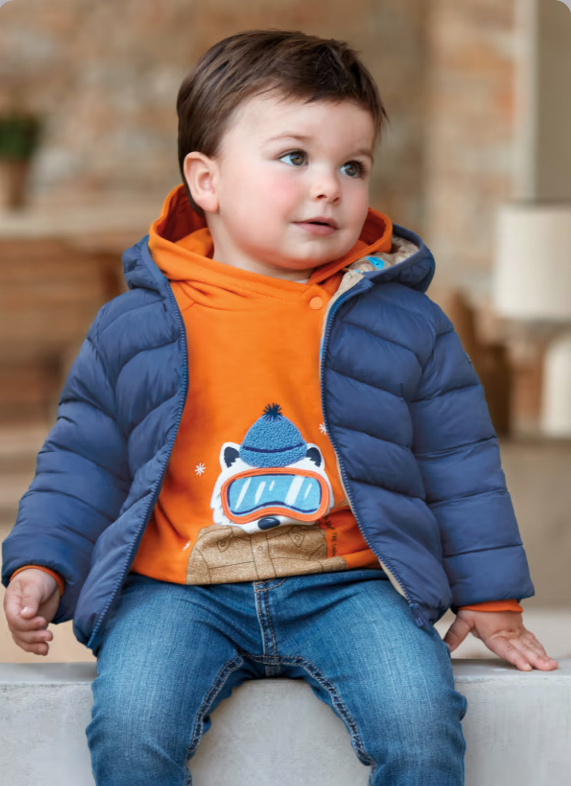 Infant padded outlet jacket