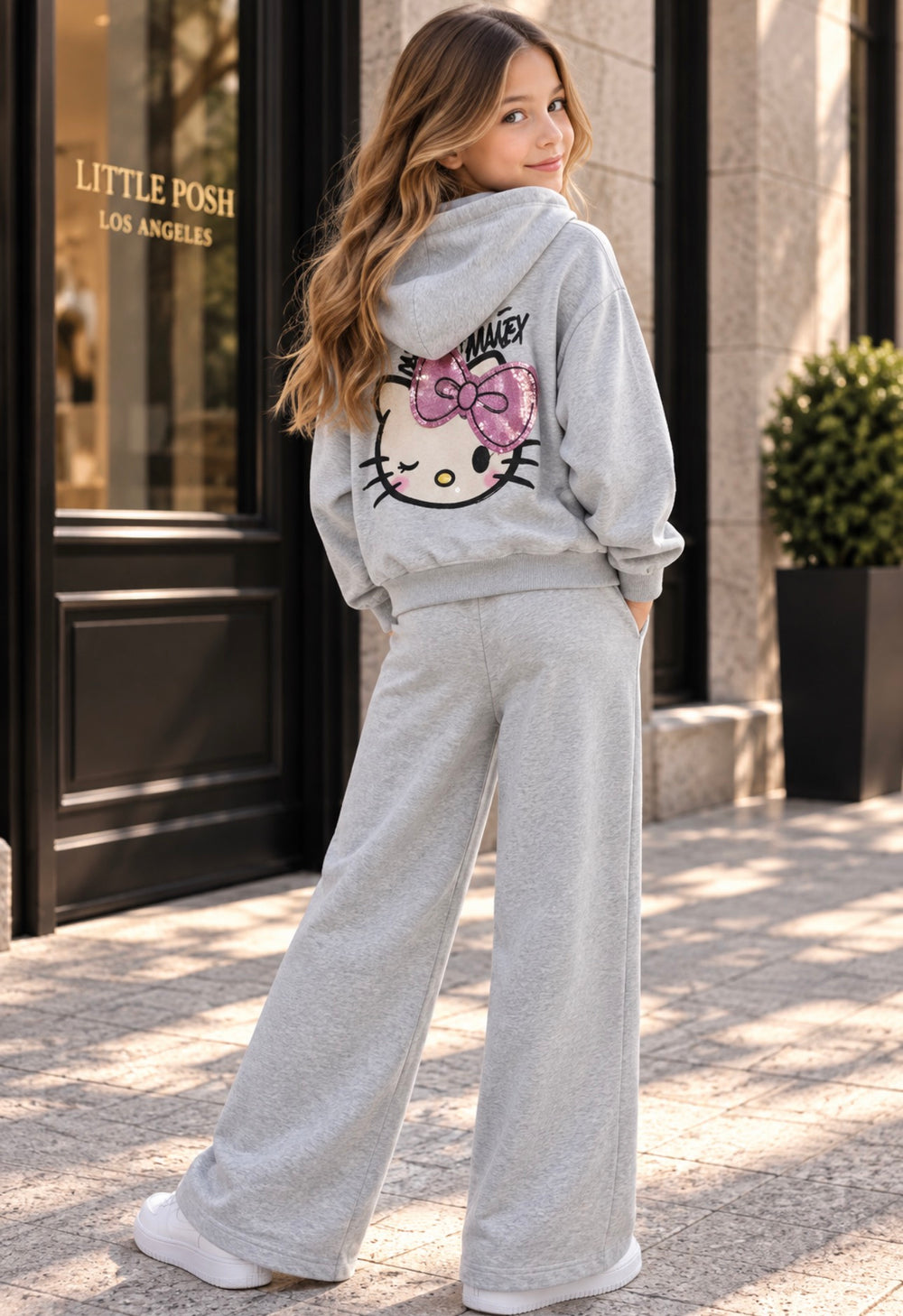 Grey Hello Kitty Zip-Up Tracksuit