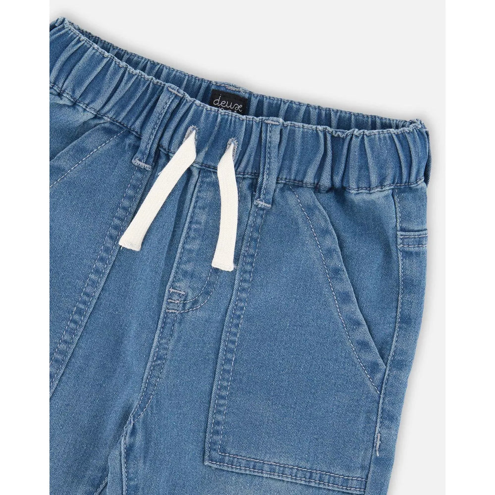 Stretch French Terry Denim Joggers
