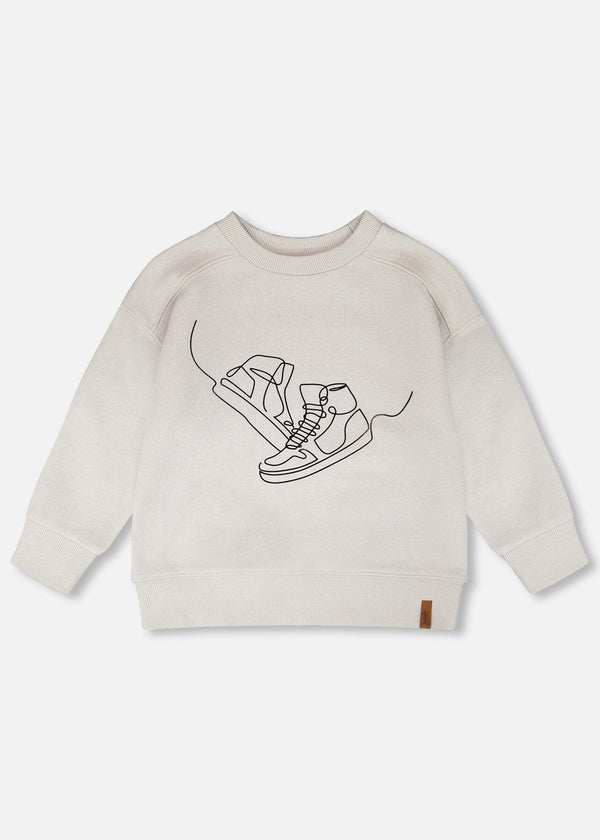 French Terry Sweatshirt Pale Grey