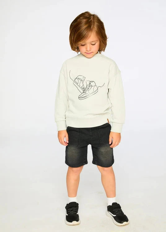 French Terry Sweatshirt Pale Grey