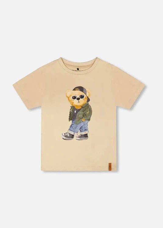 Organic Cotton Jersey Teddy Bear T-Shirt