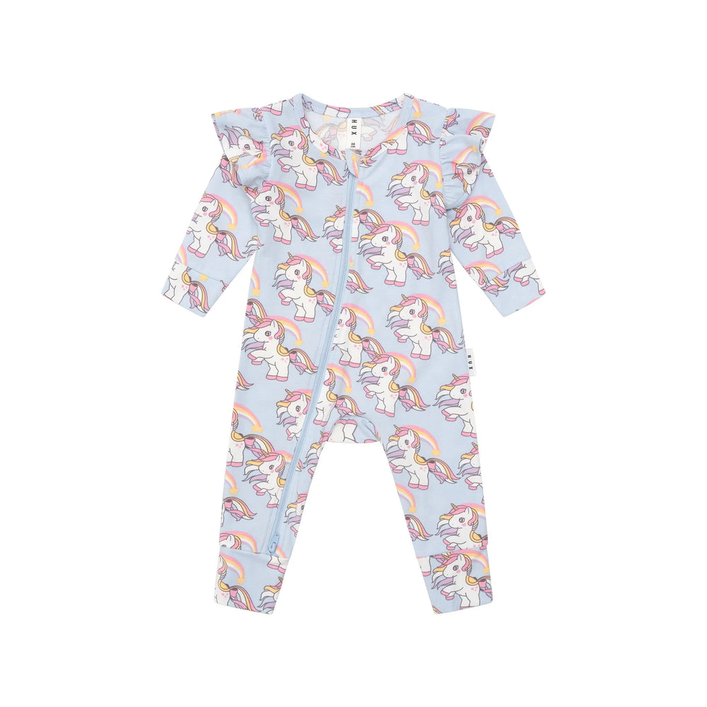 Rainbow Unicorn Frill Romper