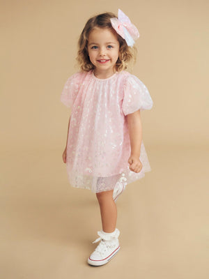 Rainbow tulle party dress for girls