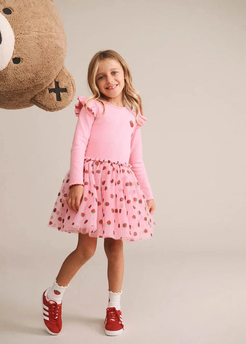 Strawberry Tulle Dress