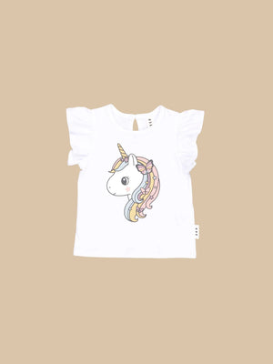 Girl mystic Unicorn frill t-shirt
