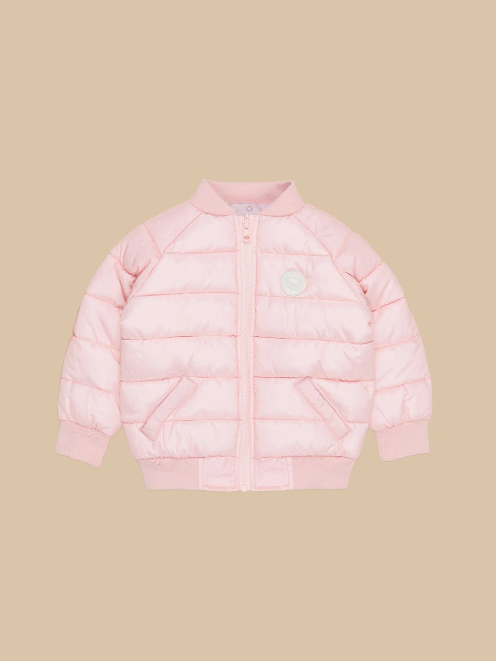 Girl rainbow reversible bomber