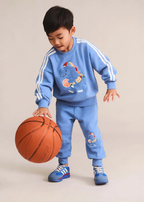 Baller Dino Sporty Stripe Boy Set