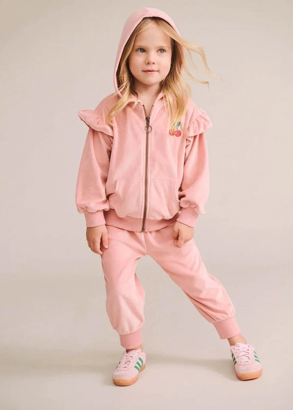 Cherry Velour Hoodie and Pants