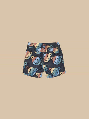 Smiley rainbow swim baby boys shorts