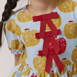 Pink Chicken Girls Hermione Dress Gold Apples