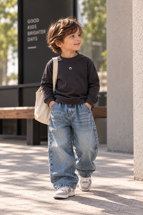 Boys Light Blue Denim Pants