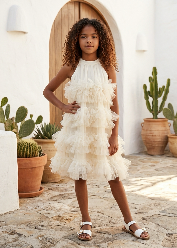 Tulle Dress Off-White