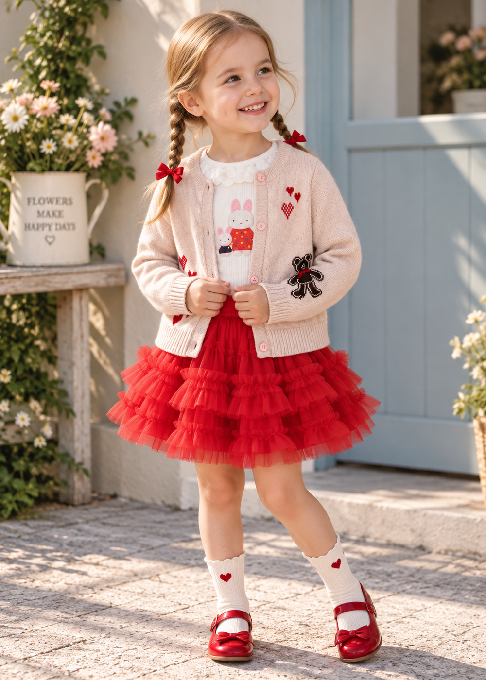 Little Hearts Knit Cardigan