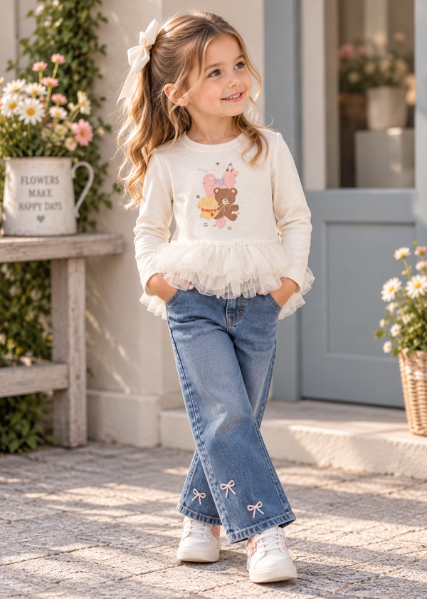 Sweet Teddy Tutu Top