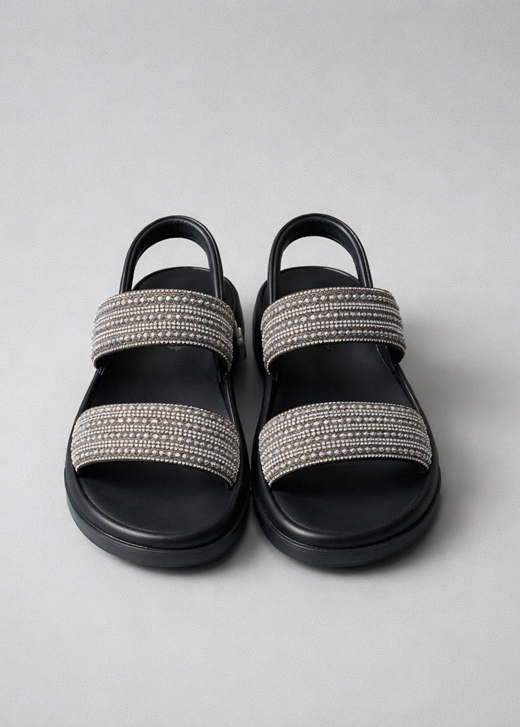 Sparkle Black Sandals