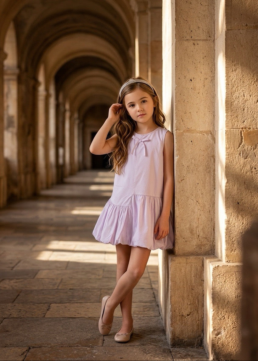 Purple Dress with Bow