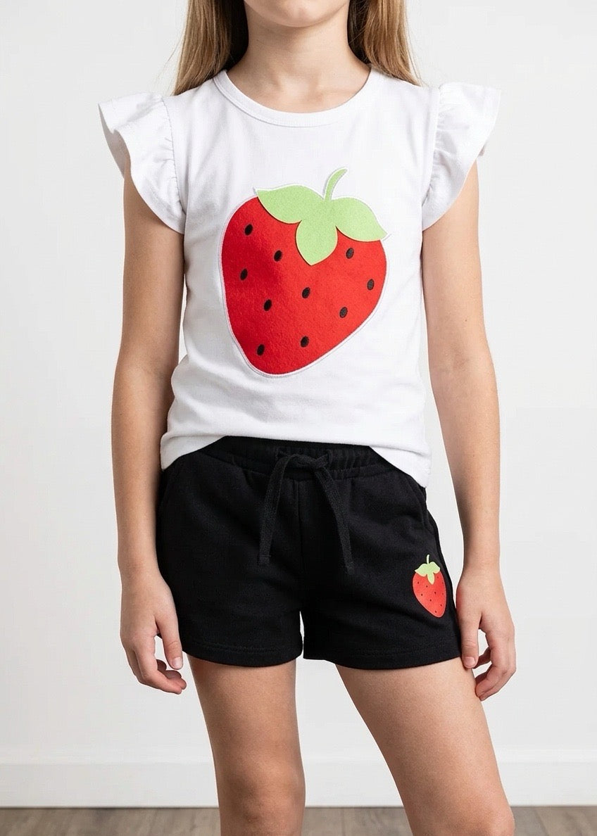 Strawberry Shorts Set