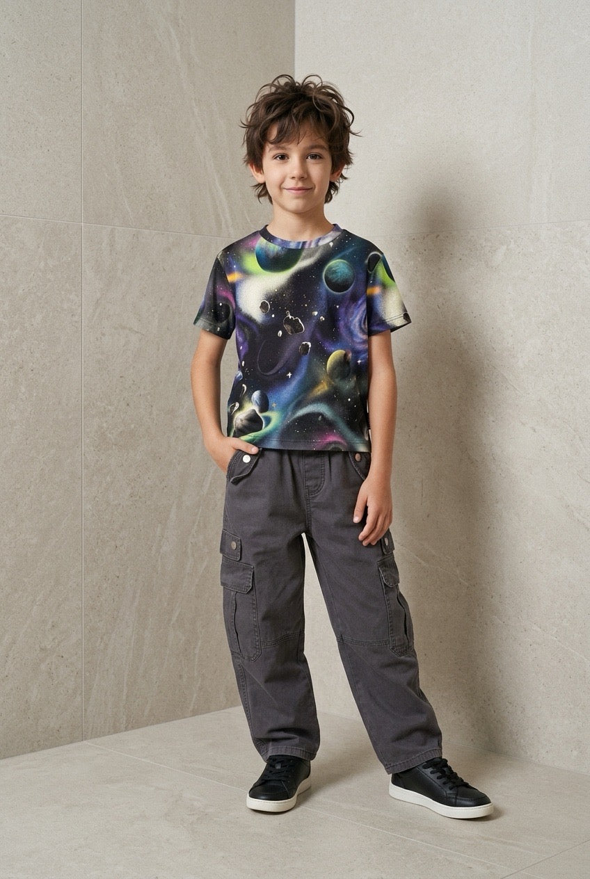 Blue-Gray Cargo Pants