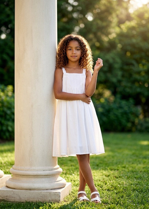 White Cotton Dress