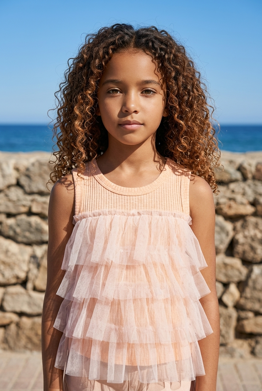 Lace Trim Pink Top