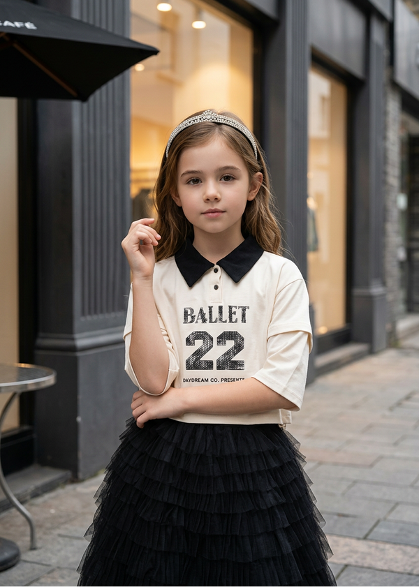 Off-white polo shirt