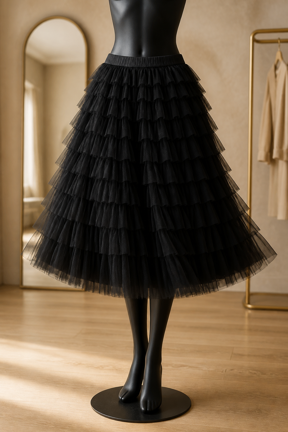 Tulle black skirt