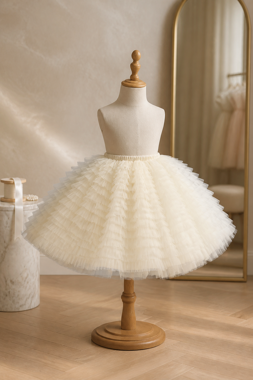 White Tulle Skirt