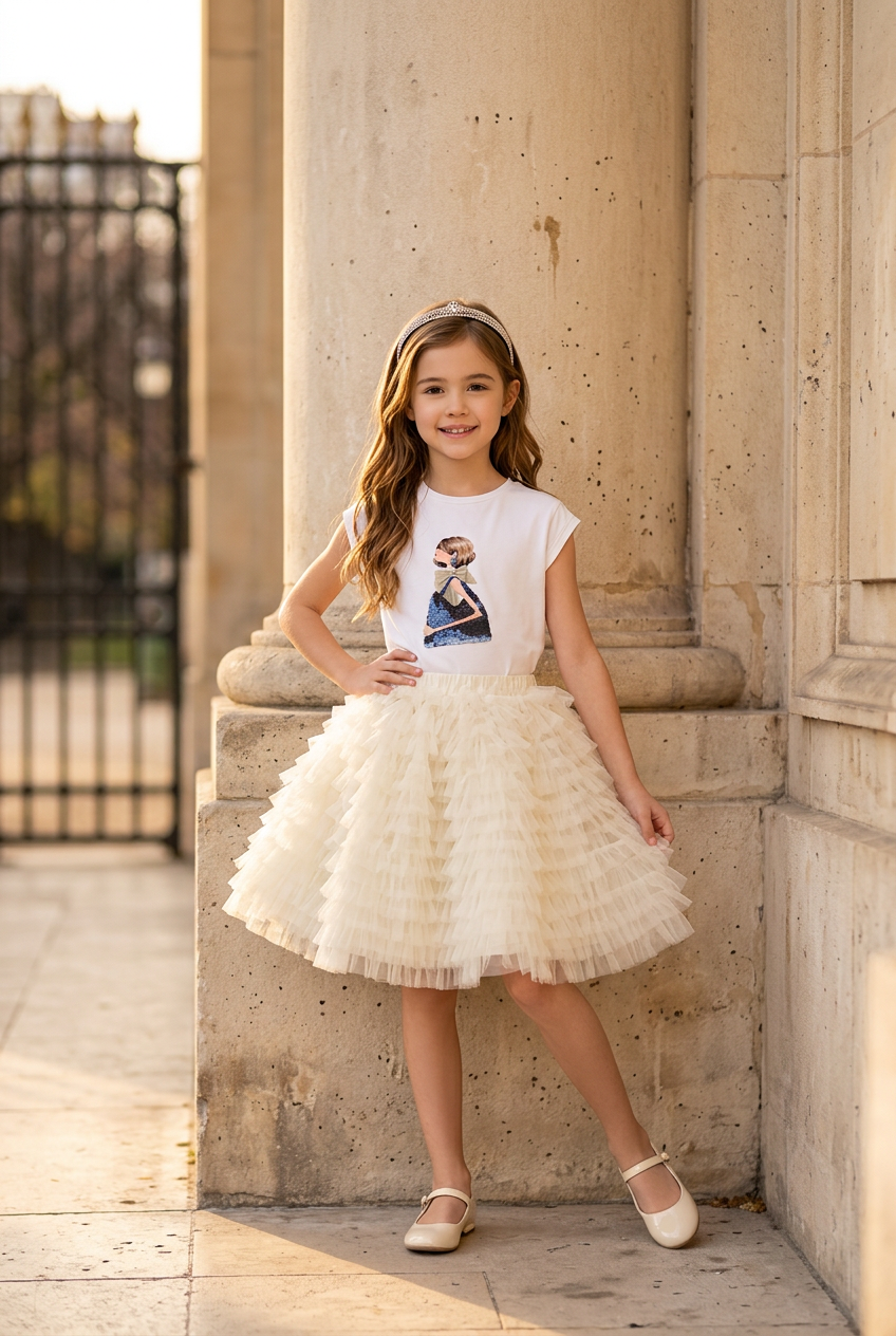 White Tulle Skirt