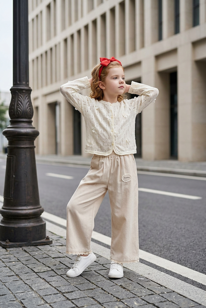 Pearled Butterflies Ivory Cardigan