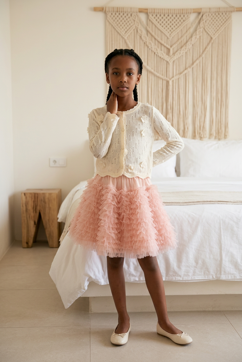 Pearled Butterflies Ivory Cardigan