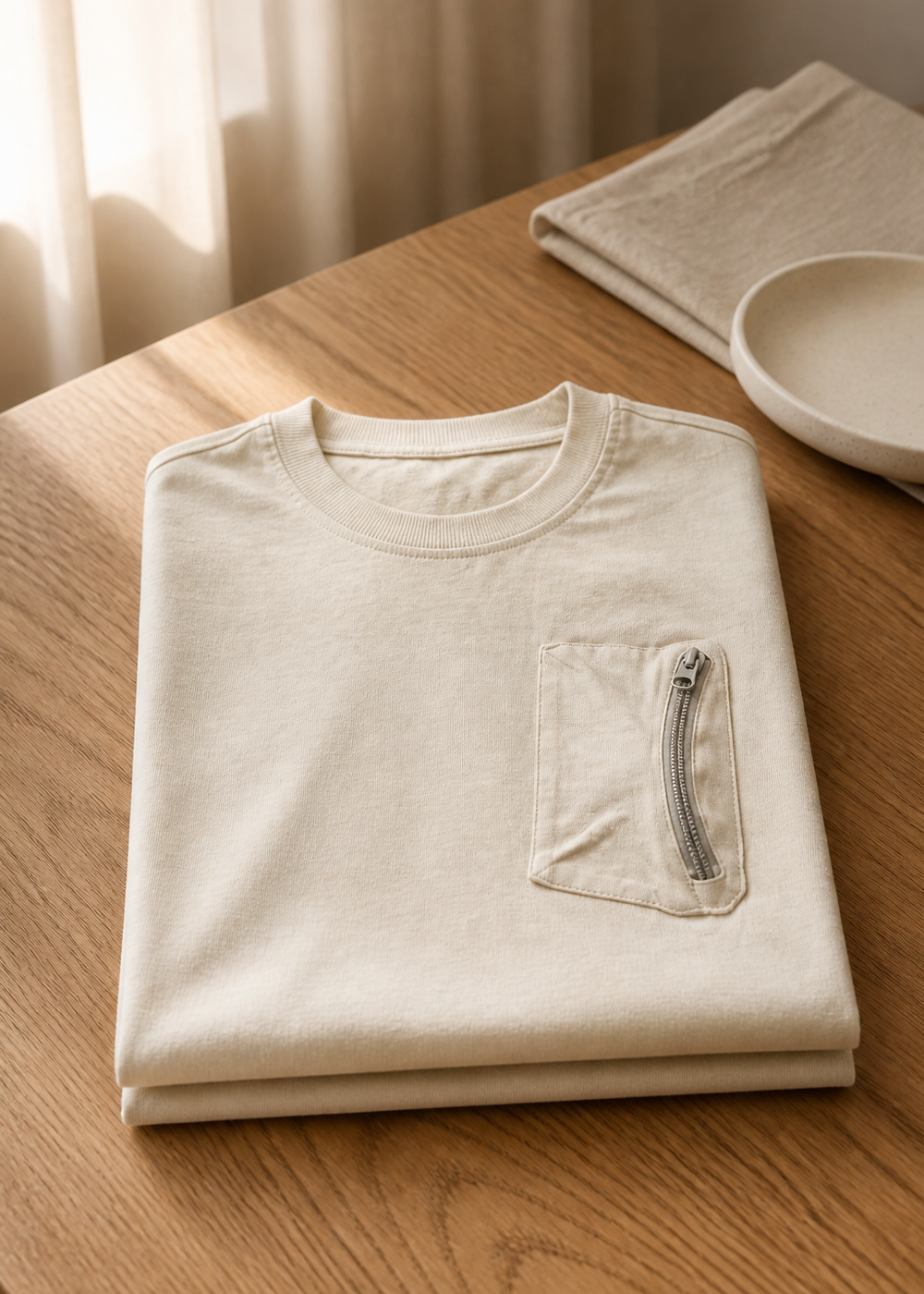 Beige Utility T-Shirt