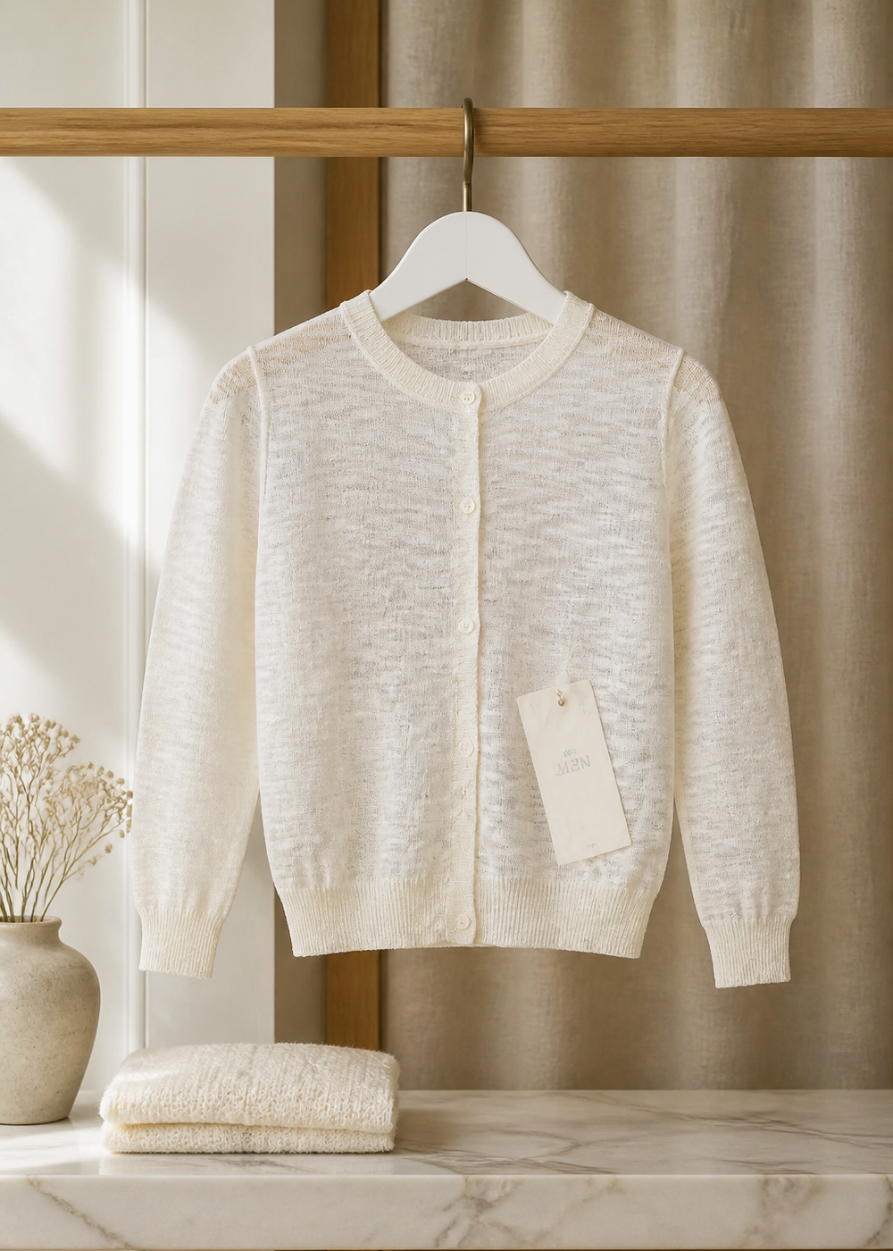 Pearled Ivory Cardigan