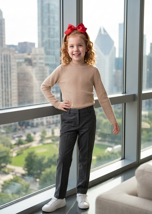 Girl Knit Shimmer Sweater