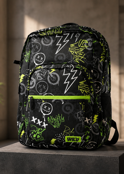 Smiley Neon Wild Backpack