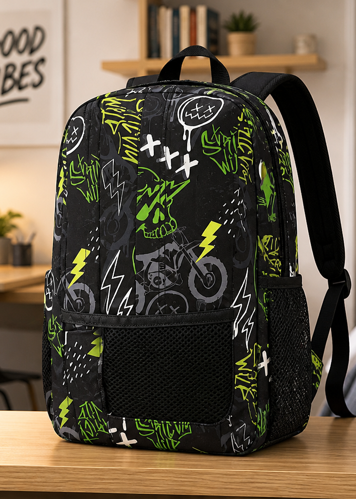 Smiley Neon Wild Backpack