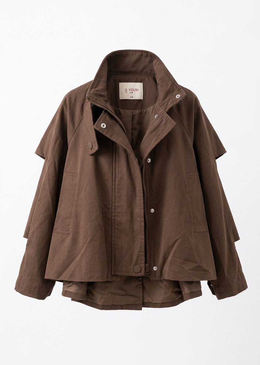 Layered Cape Jacket