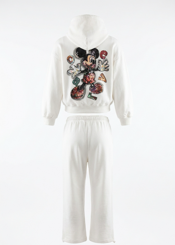Girls Mickey Mouse White Set