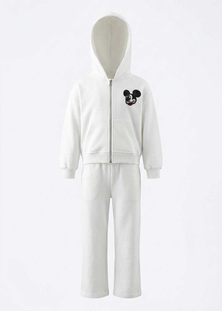 Girls Mickey Mouse White Set