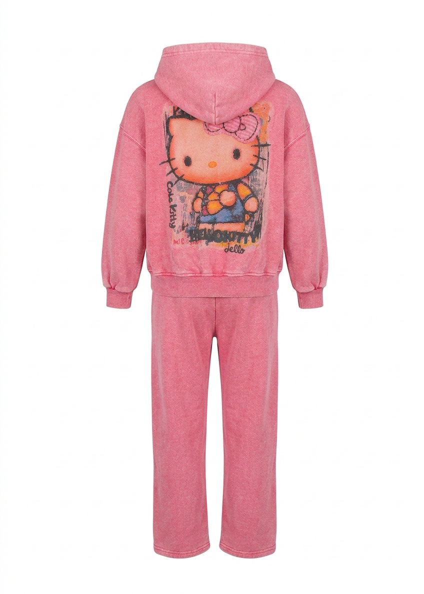 Girls Hello Kitty Pink Set