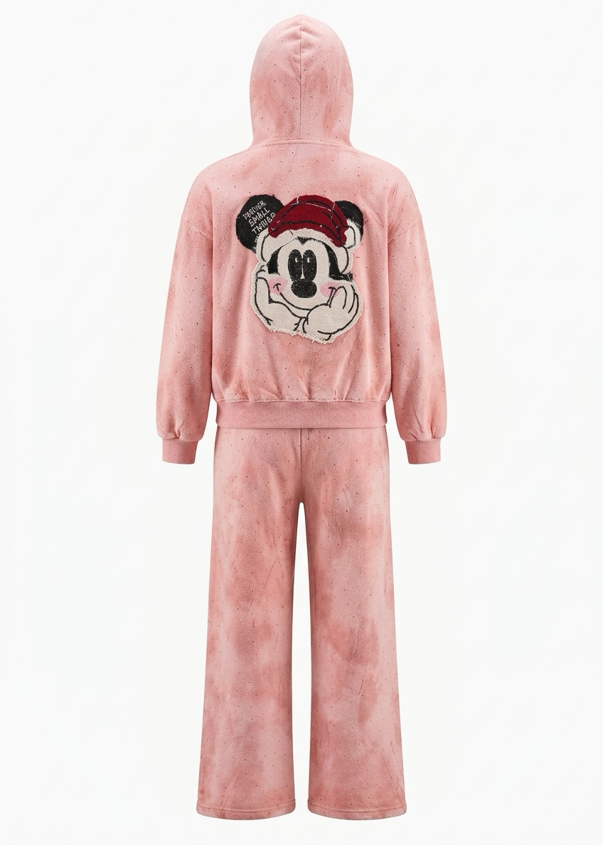 Girls Mickey Rhinestone Set