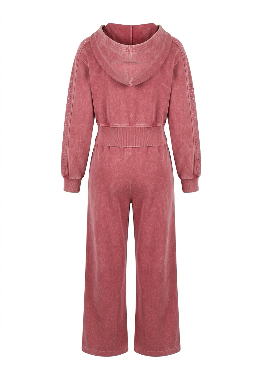 Sequin Icon Premium Rose Hoodie Set