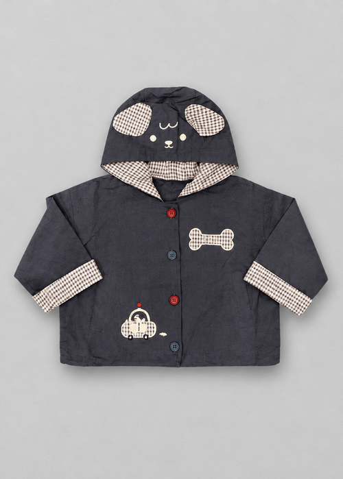 Navy Puppy Hooded Jacket
