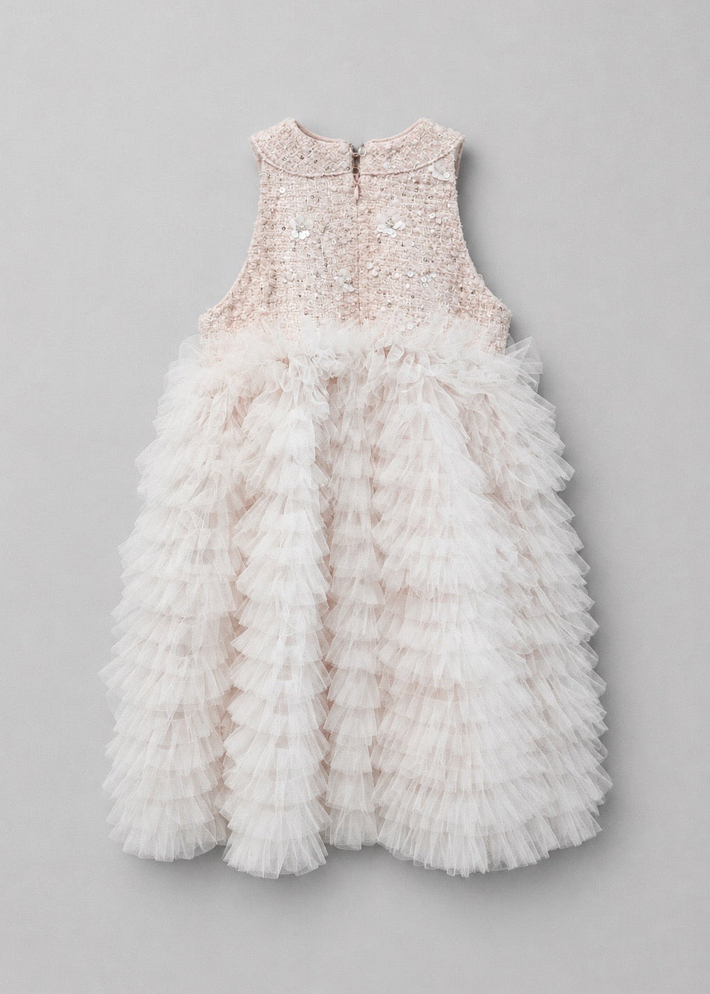 Pink Tweed Jacket & Tulle Dress Set